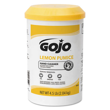 GOJO® Lemon Pumice Hand Cleaner, Lemon Scent, 4.5 Lb Tub, 6-carton freeshipping - TVN Wholesale